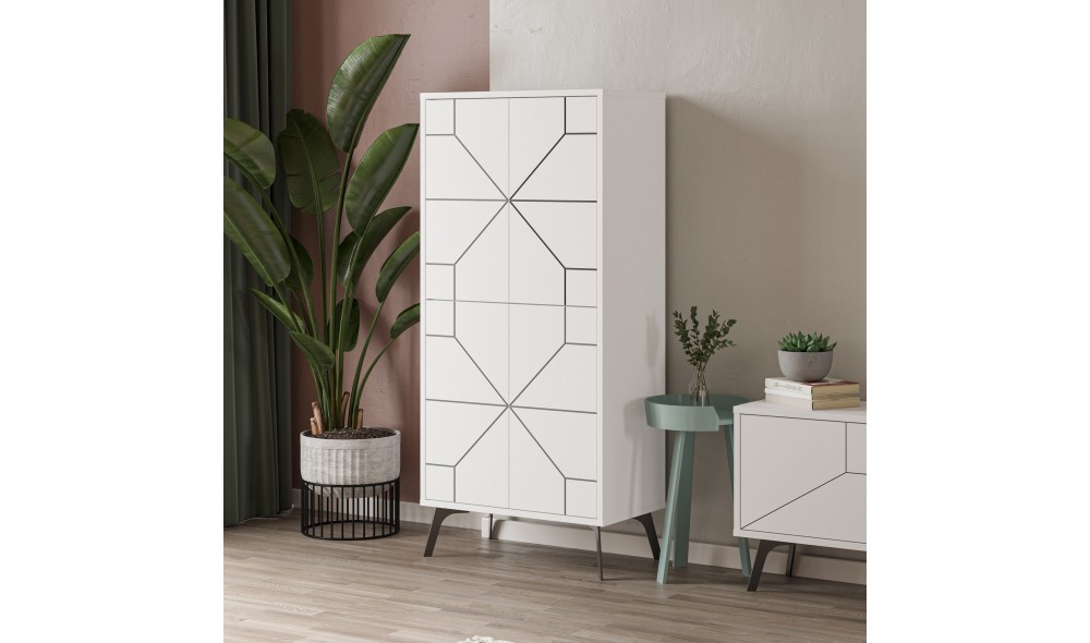 Comoda multifunctional Duna - Alb 62 x 136 x 35 cm