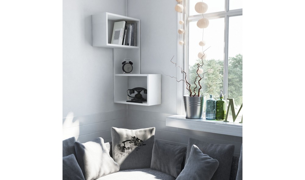 Raft de perete Partea - Alb 47 x 85 x 20 cm