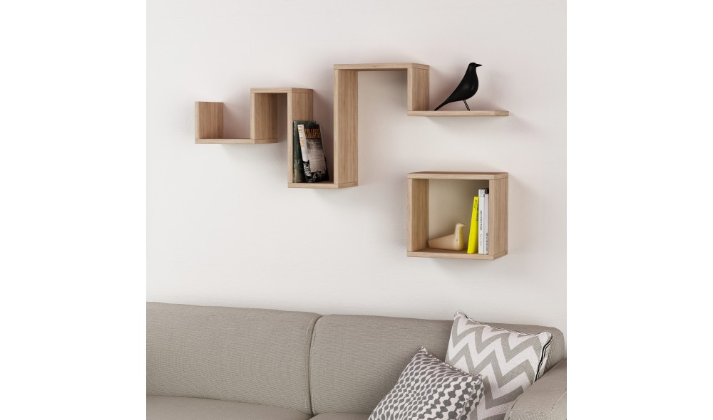 Raft de perete Urmeaza - Stejar 116 x 45 x 20 cm