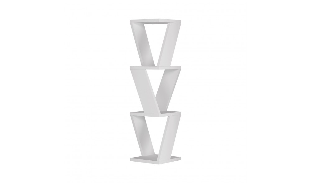 Raft de perete Zena - Alb 22 x 85 x 22 cm