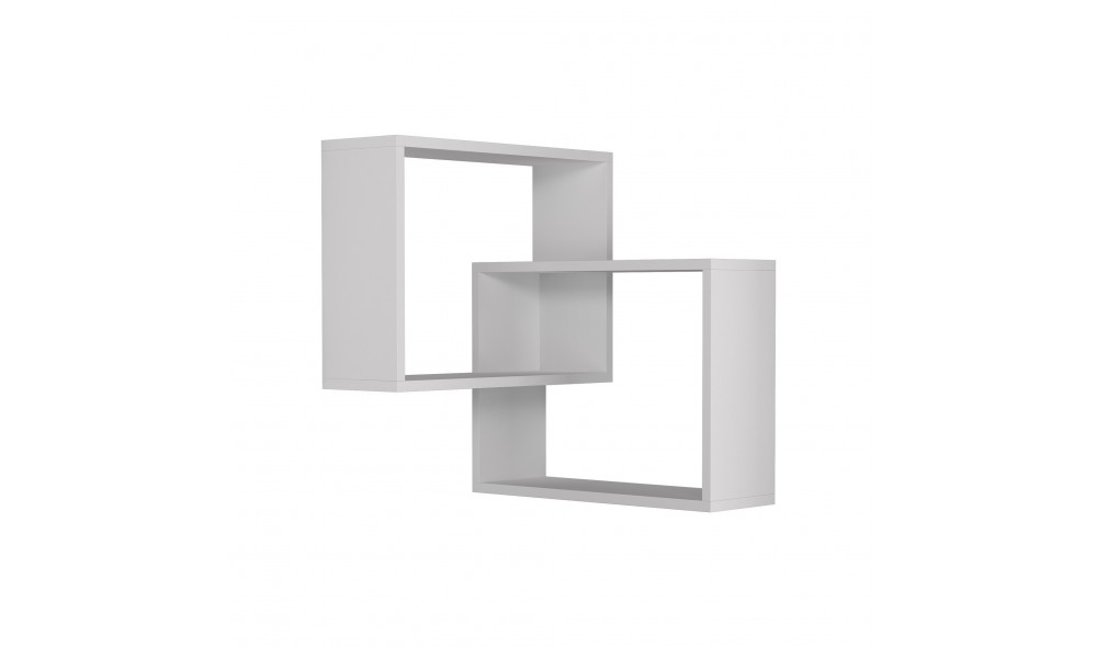 Raft de perete Inel - alb 68 x 68 x 60 cm