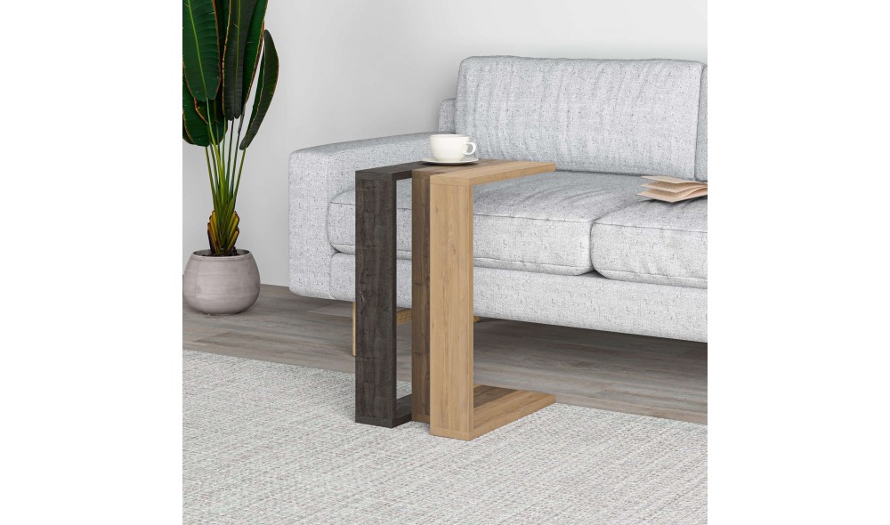 Masa laterala, Muju, Cafea neagraHititStejar safir, 30 x 57 x 40 cm