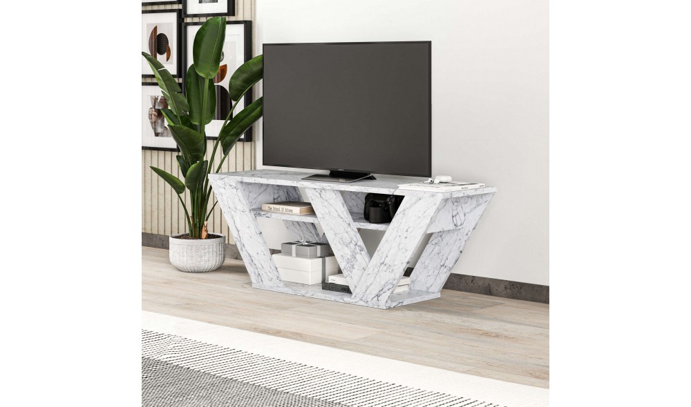 Suport TV, Pipralla, Marmura de Carrara, 110 x 40 x 30 cm