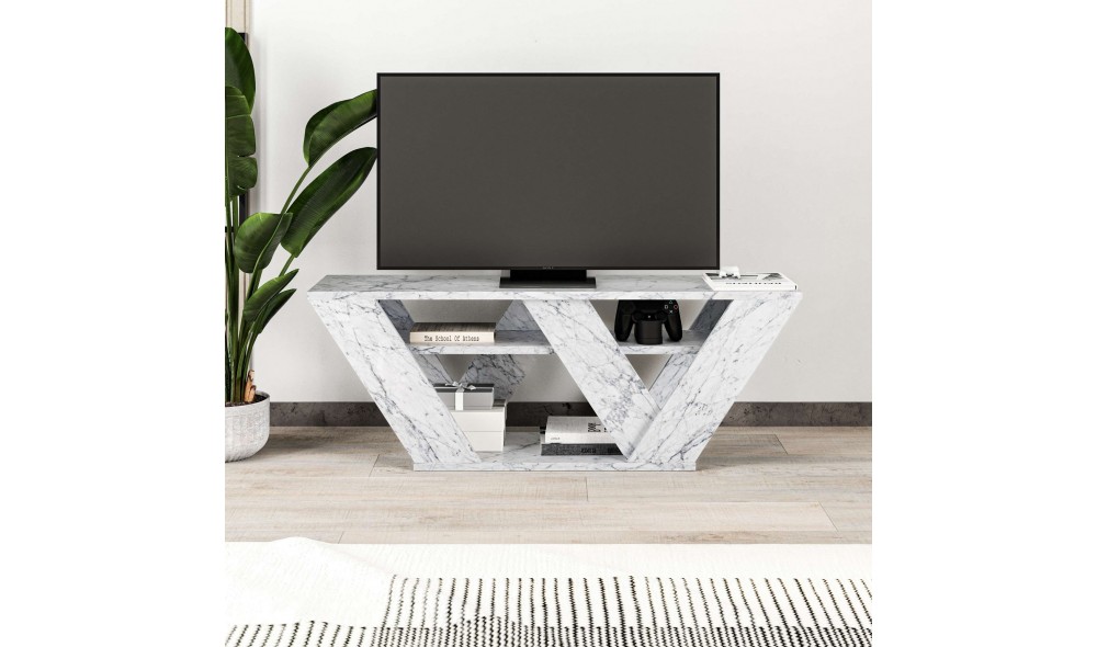 Suport TV, Pipralla, Marmura de Carrara, 110 x 40 x 30 cm