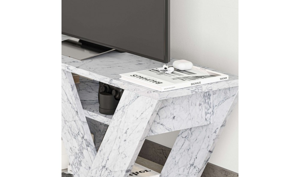 Suport TV, Pipralla, Marmura de Carrara, 110 x 40 x 30 cm