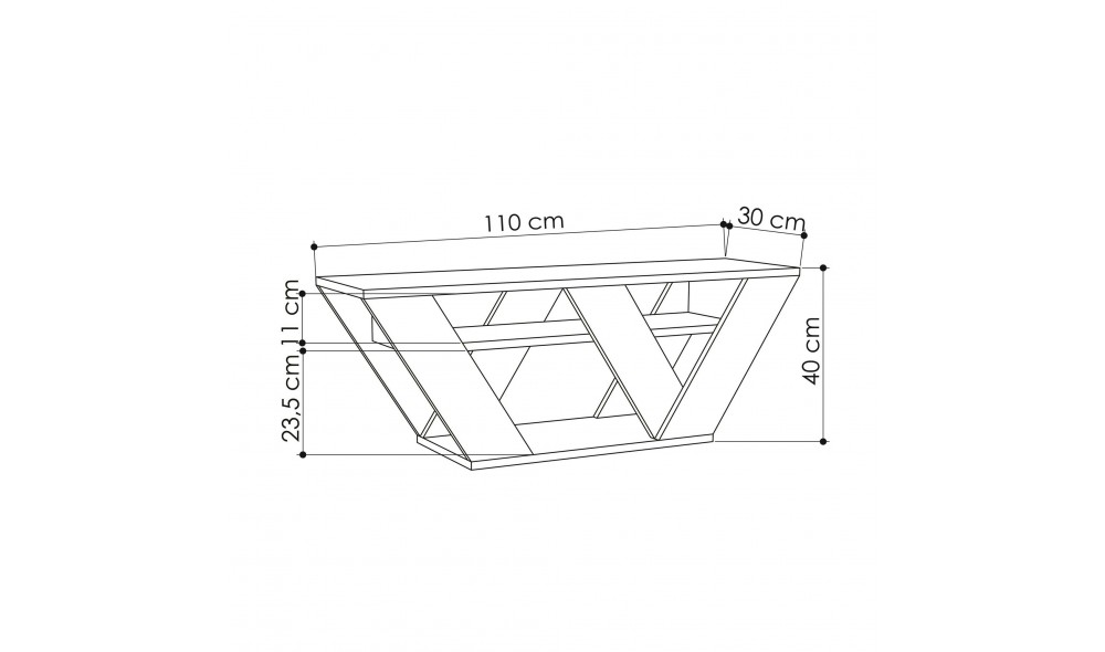 Suport TV, Pipralla, Marmura de Carrara, 110 x 40 x 30 cm