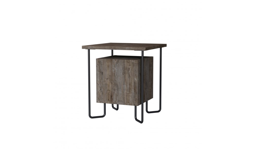 Noptiera Acres Nightstand - Cafea neagra 40 x 45 x 40 cm