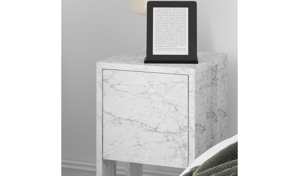 Noptiera, Ema, Marmura de Carrara, 30 x 55 x 30 cm