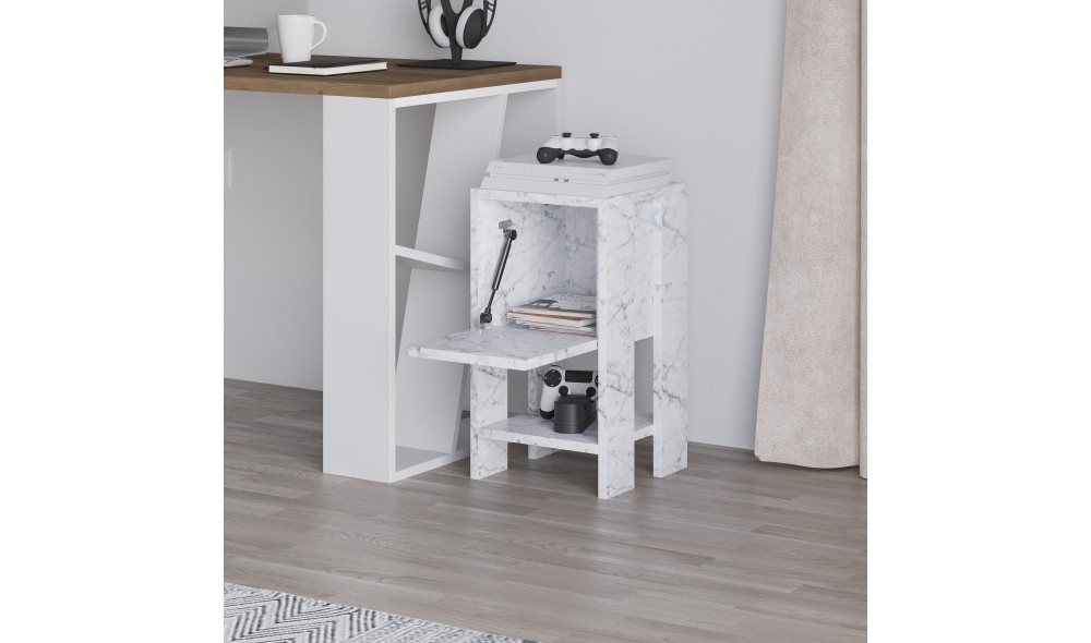 Noptiera, Ema, Marmura de Carrara, 30 x 55 x 30 cm