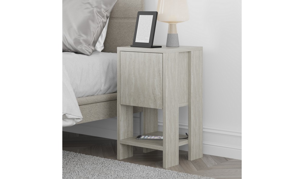 Noptiera, Ema, Travertin, 30 x 55 x 30 cm