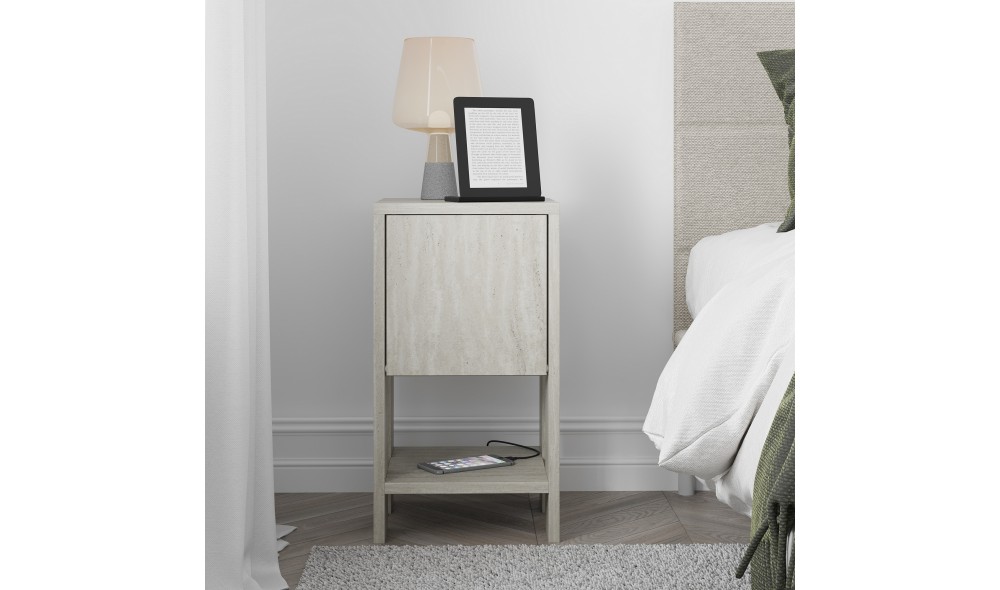 Noptiera, Ema, Travertin, 30 x 55 x 30 cm