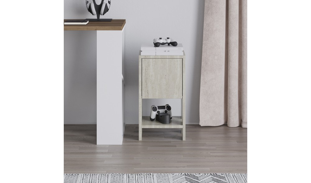 Noptiera, Ema, Travertin, 30 x 55 x 30 cm