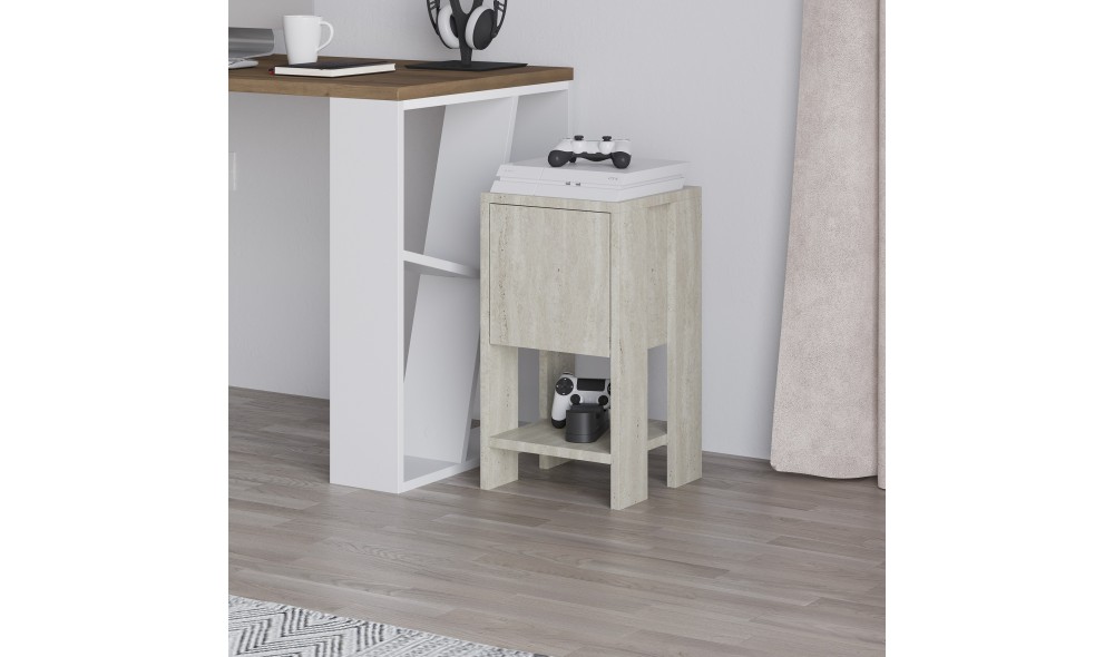 Noptiera, Ema, Travertin, 30 x 55 x 30 cm