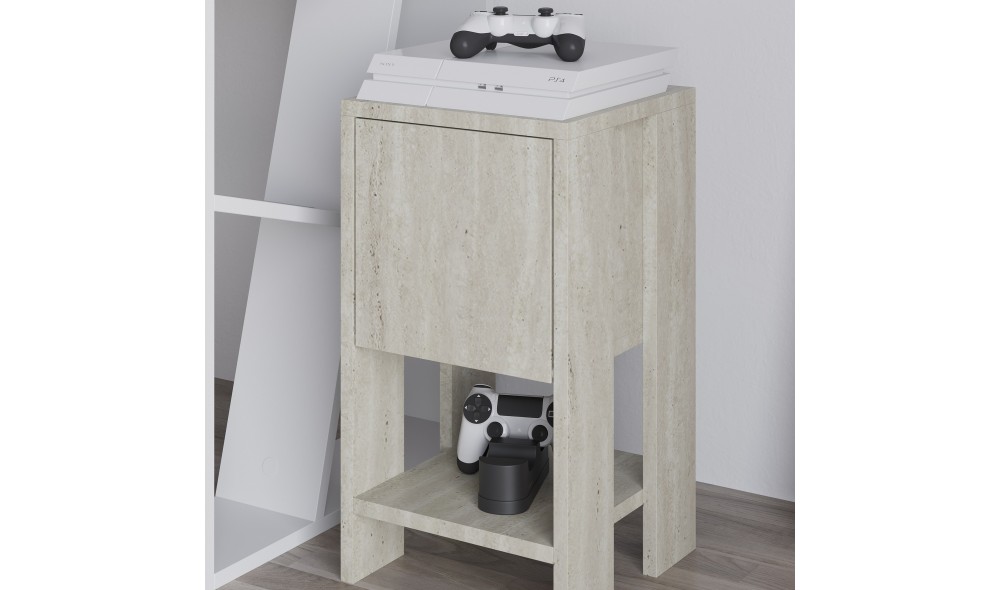 Noptiera, Ema, Travertin, 30 x 55 x 30 cm