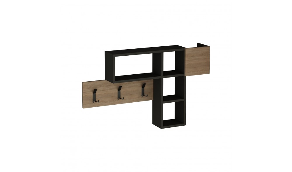 Sala Stand Joc - Stejar Sonoma, Antracit 99 x 61 x 15 cm