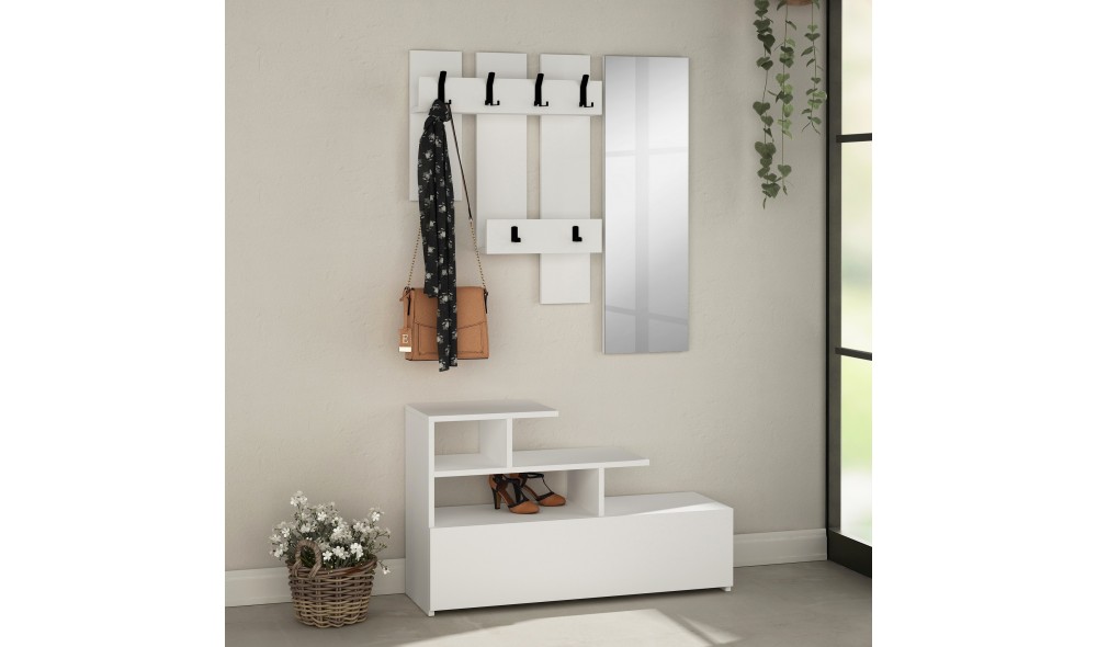 Sala Stand Vesty - alb, alb 100 x 61 x 30 cm