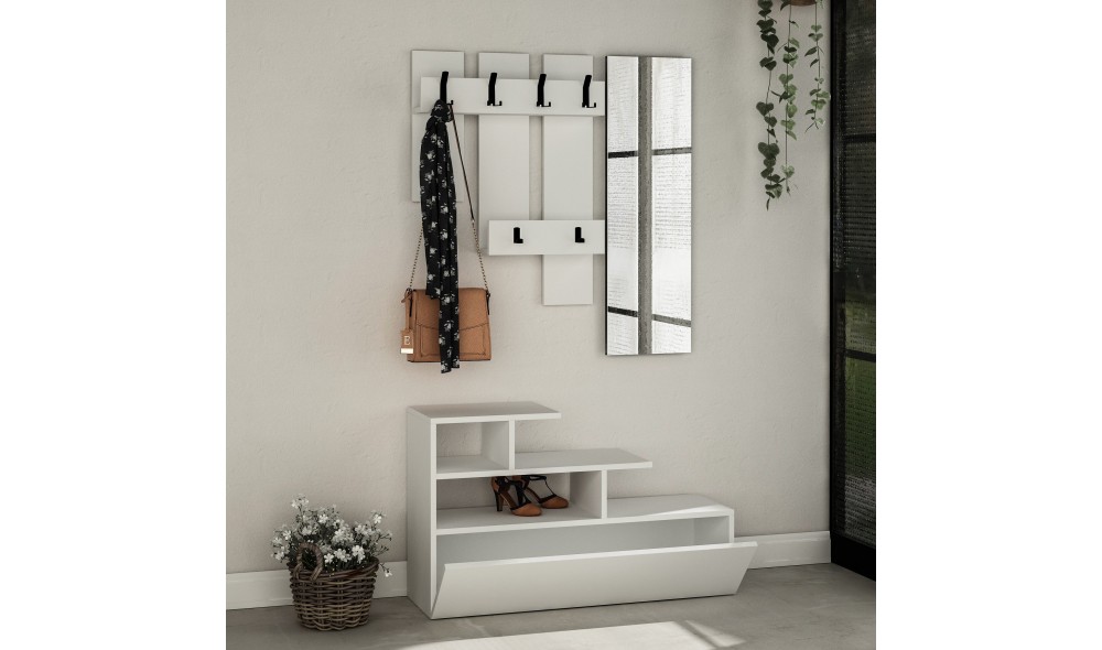 Sala Stand Vesty - alb, alb 100 x 61 x 30 cm