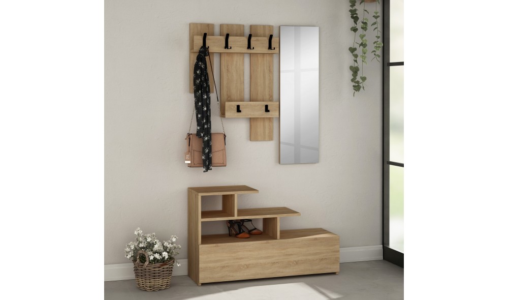 Sala Stand Vesty - Stejar, Stejar 100 x 61 x 30 cm