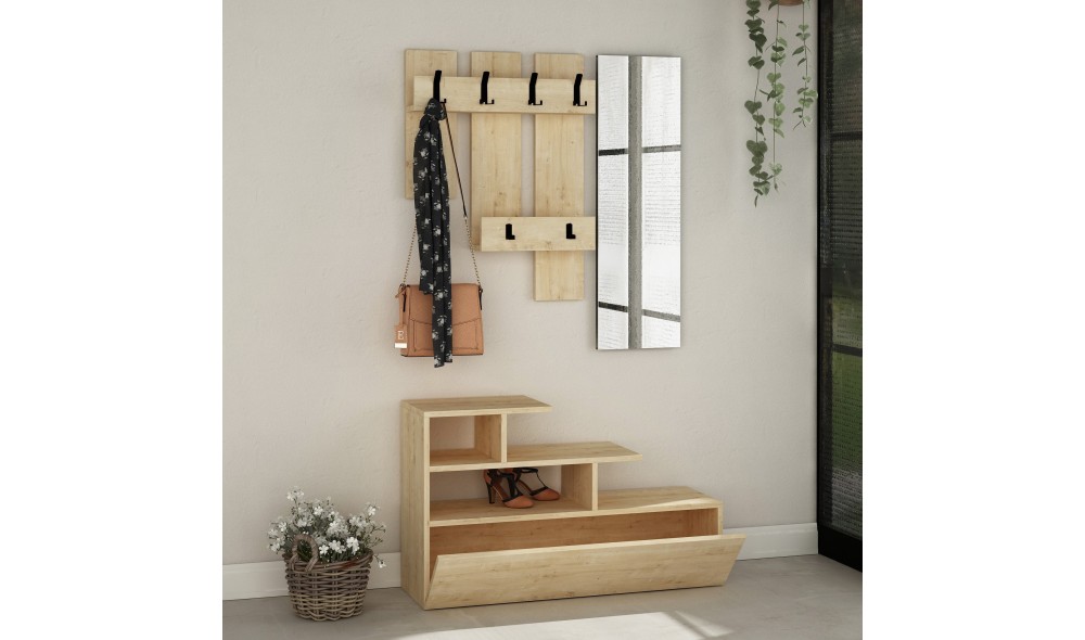 Sala Stand Vesty - Stejar, Stejar 100 x 61 x 30 cm