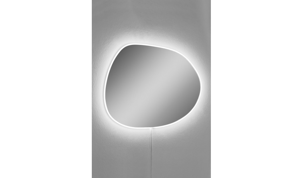 Oglinda cu Iluminare Led, Piago, Alb, 60 x 46 x  cm