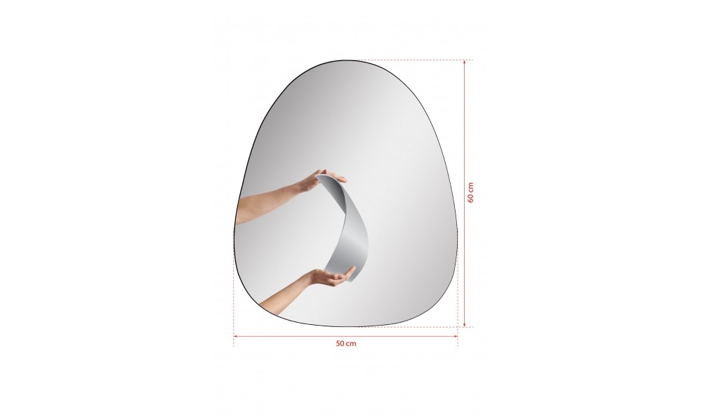 Oglinda, Quippy, Argint, 50 x 60 x  cm