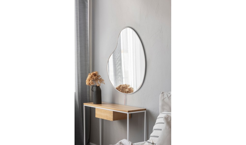 Oglinda cu Iluminare Led, Glenia, Alb, 50 x 60 x  cm