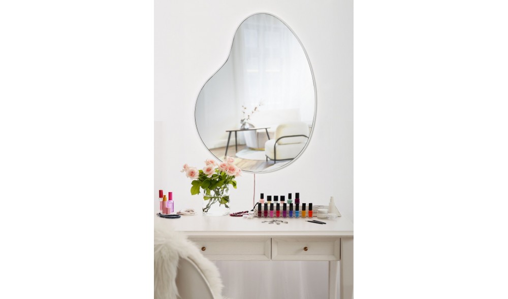 Oglinda cu Iluminare Led, Glenia, Alb, 50 x 60 x  cm