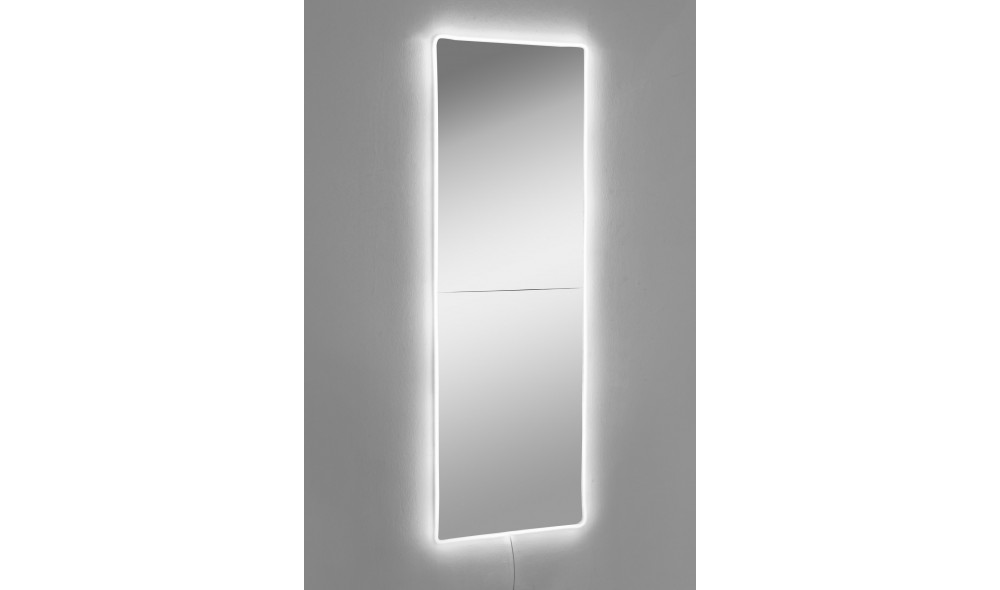 Oglinda cu Iluminare Led, Rectangular, Alb, 40 x 120 x  cm