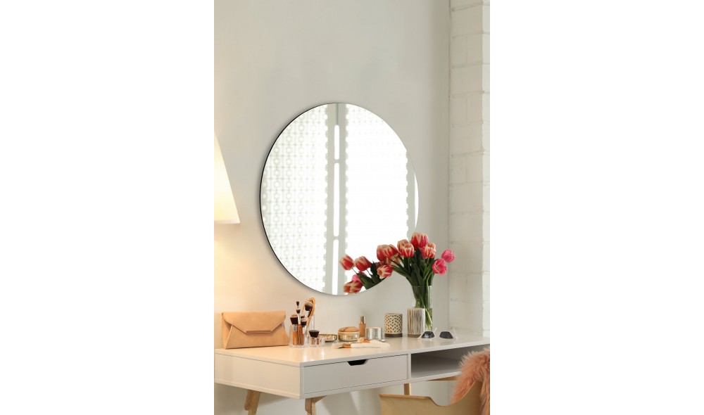 Oglinda, Round 40, Argint, 40 x 40 x  cm