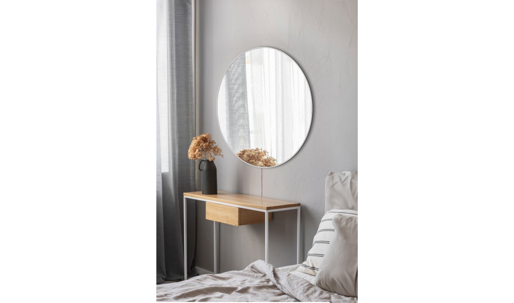 Oglinda cu Iluminare Led, Round 40, Alb, 40 x 40 x  cm