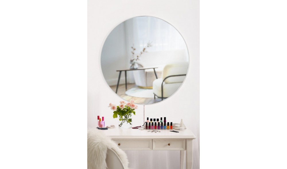 Oglinda cu Iluminare Led, Round 40, Alb, 40 x 40 x  cm