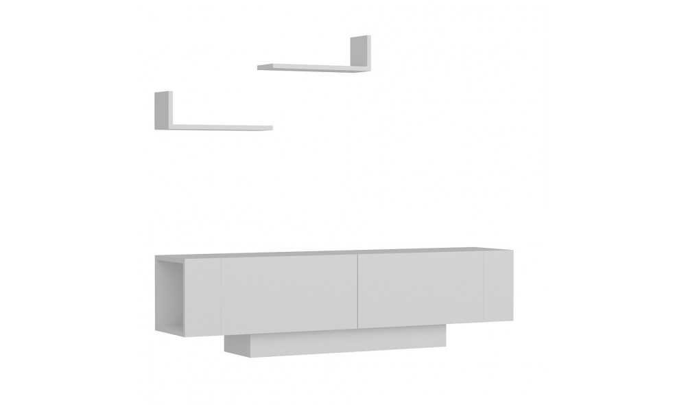 Unitate TV, Ekol, Alb, 150 x 40 x 32 cm