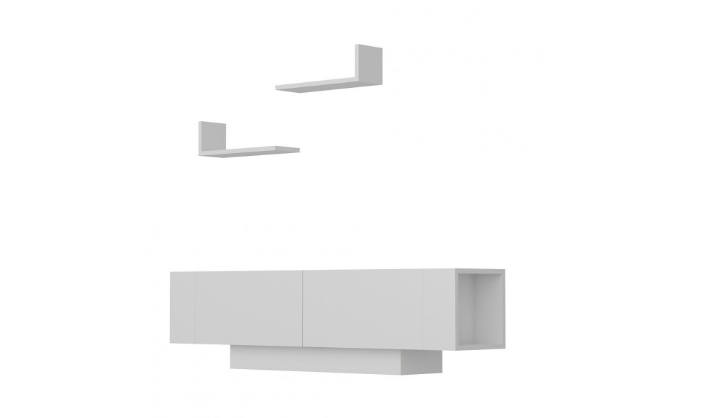 Unitate TV, Ekol, Alb, 150 x 40 x 32 cm