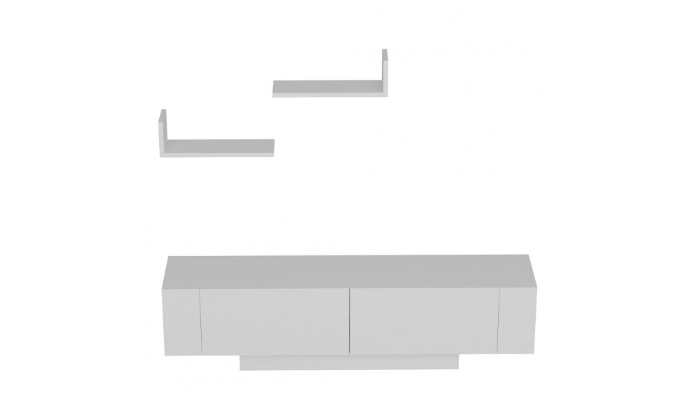 Unitate TV, Ekol, Alb, 150 x 40 x 32 cm