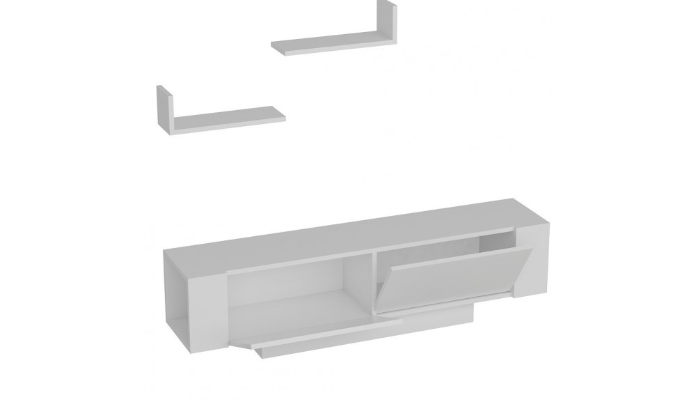 Unitate TV, Ekol, Alb, 150 x 40 x 32 cm