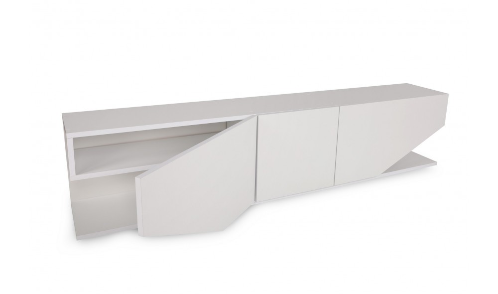 Suport TV, Inci, Alb, 180 x 40 x 30 cm