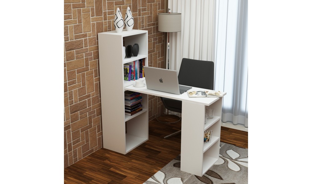 Birou de studiu, Last, Alb, 90 x 70 x 40 cm