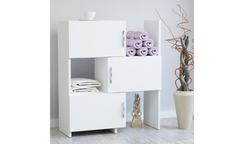 Dulap multifunctional, Anna, Alb, 65 x 90 x 32 cm
