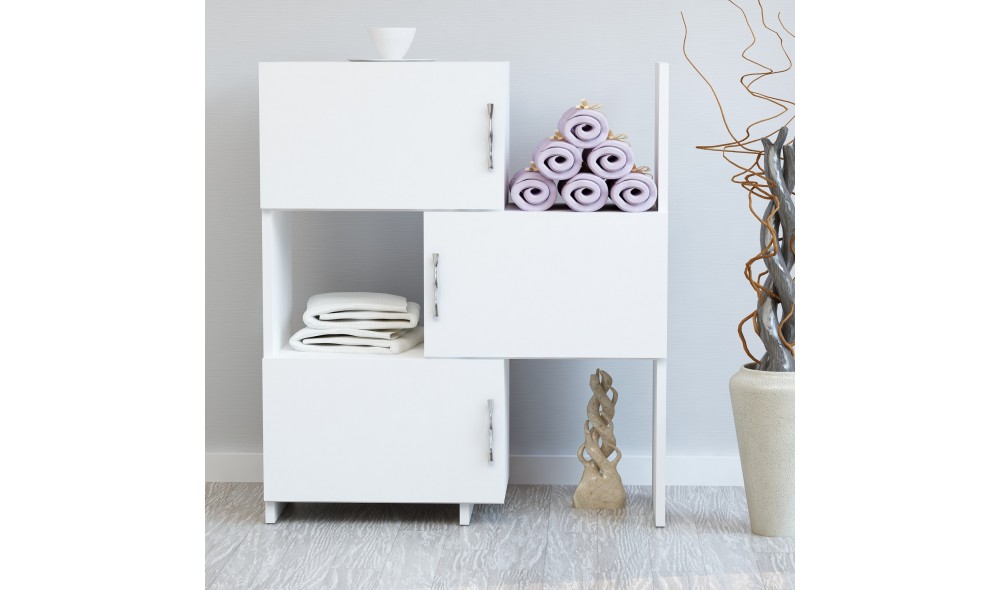 Dulap multifunctional, Anna, Alb, 65 x 90 x 32 cm