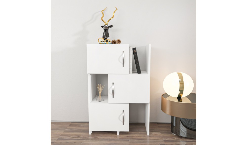 Dulap multifunctional, Anna, Alb, 65 x 90 x 32 cm