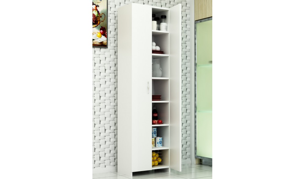Dulap multifunctional, Atlantis, Alb, 49 x 182 x 30 cm