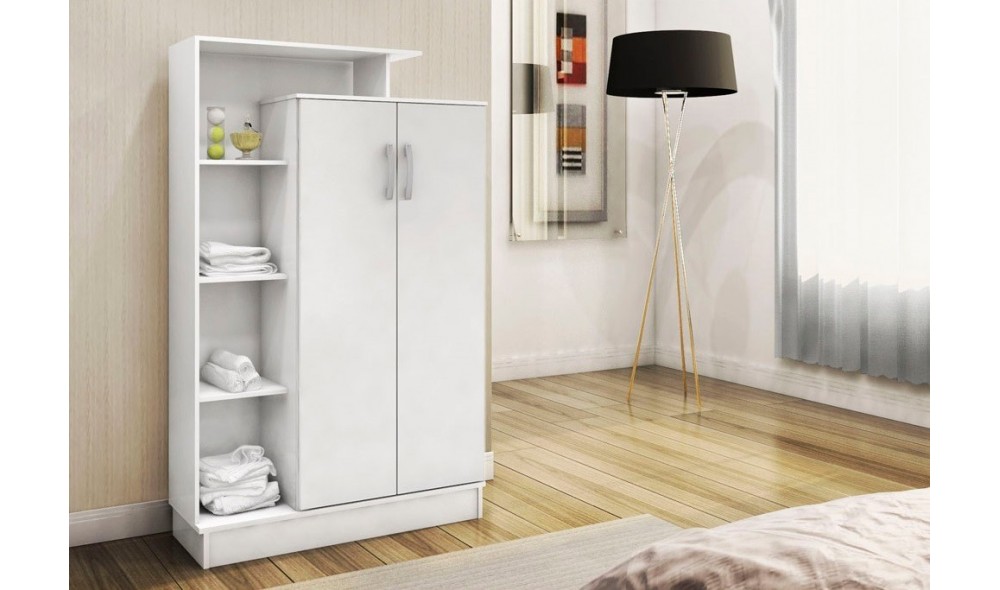 Dulap multifunctional, Gupse, Alb, 90 x 140 x 30 cm