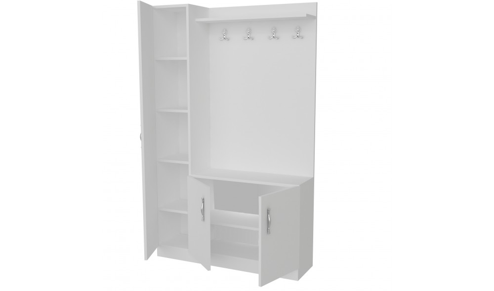 Antreu, Naturel, Alb, 110 x 180 x 32 cm