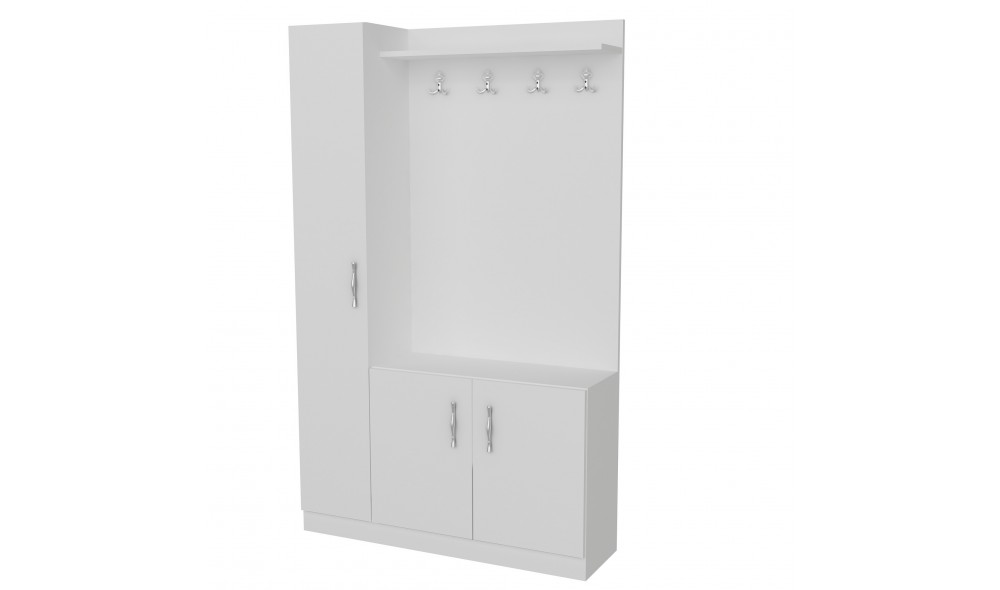 Antreu, Naturel, Alb, 110 x 180 x 32 cm