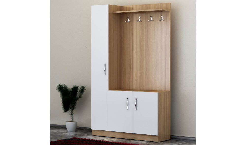 Antreu, Naturel, AlbTeak, 110 x 180 x 32 cm