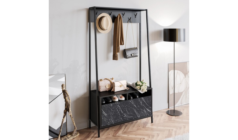 Antreu, Devin, NegruMarmura, 94 x 180 x 35 cm