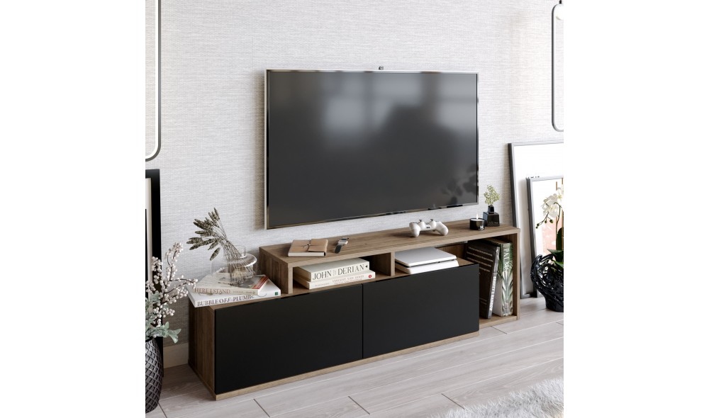 Suport TV, Nexera, NucNegru, 150 x 43 x 35 cm