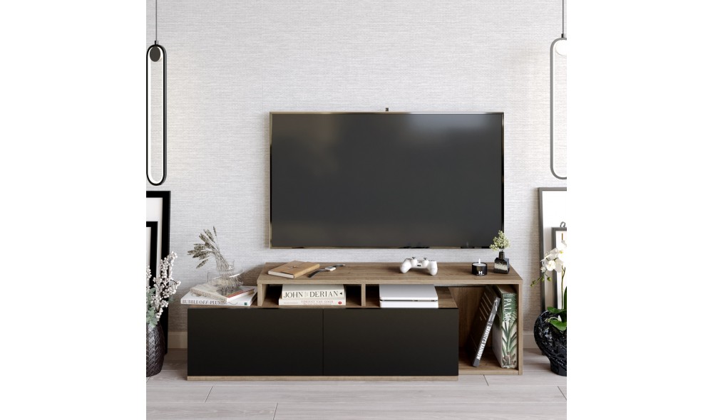 Suport TV, Nexera, NucNegru, 150 x 43 x 35 cm