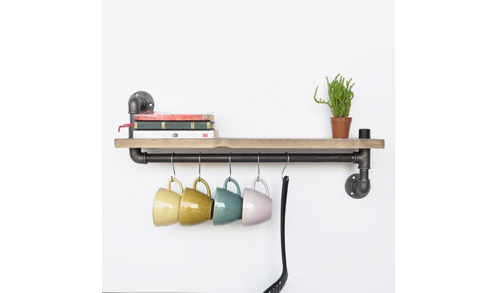 Raft pentru tevi, Boruraf008, NegruNuc, 60 x 35 x 14 cm