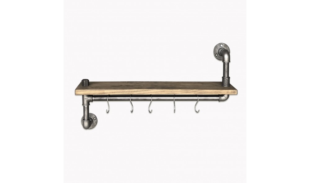 Raft pentru tevi, Boruraf008, NegruNuc, 60 x 35 x 14 cm